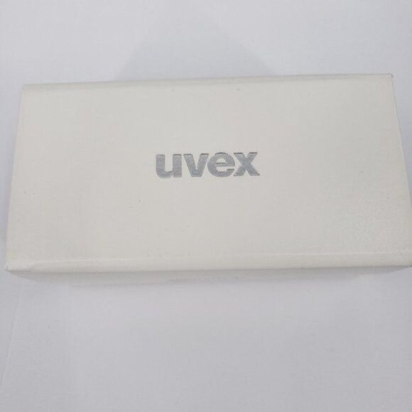 UVEX Sport Polarized Sunglasses Oversize 22 White Frame Smoke Lens NWT main image 7
